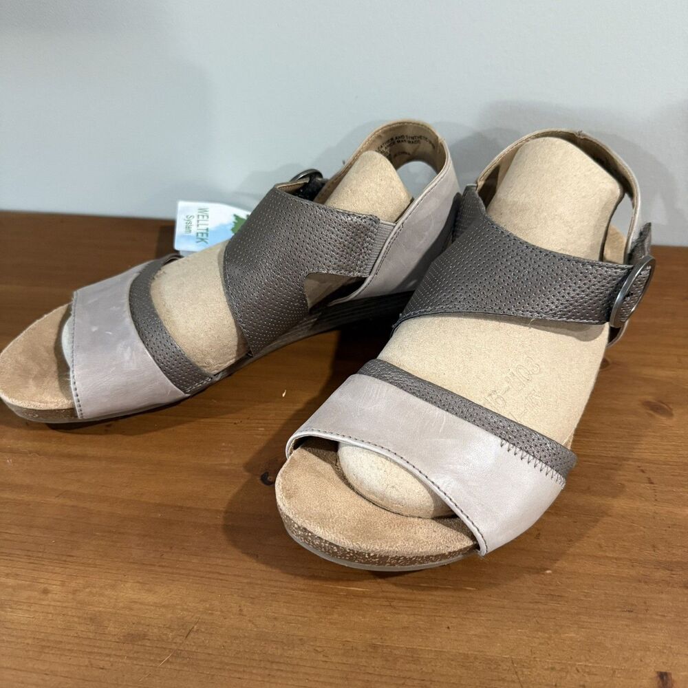 Earth Origins Hazel Women Size 11 Sandals Welltek System Taupe Gray NWOT